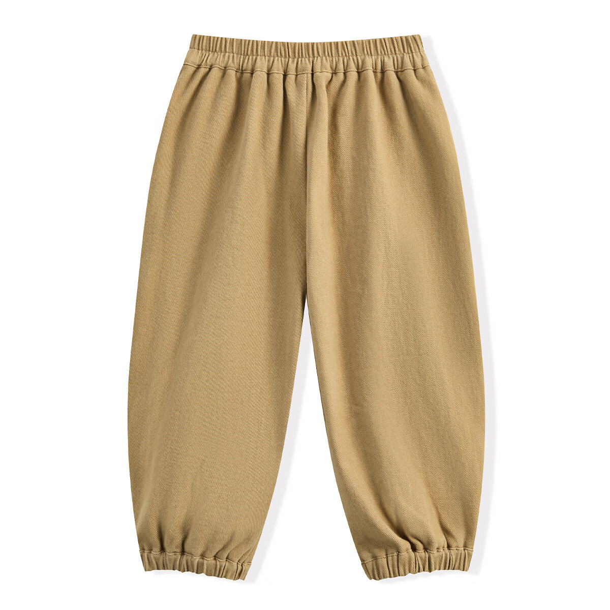 ASK JUNIOR Kids Pants Spring Toddler Solid Color Sports Pants Boys Brushed Casual Skin-friendly Long Pants Dark Khaki Size 90 8