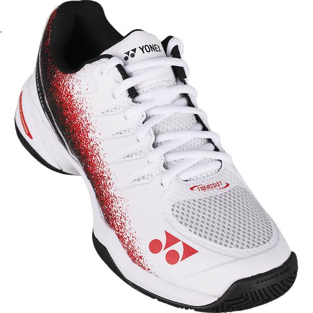 YONEX Кроссовки для тенниса SHTTWGCEX, мужские, размер 41, белые с красным
