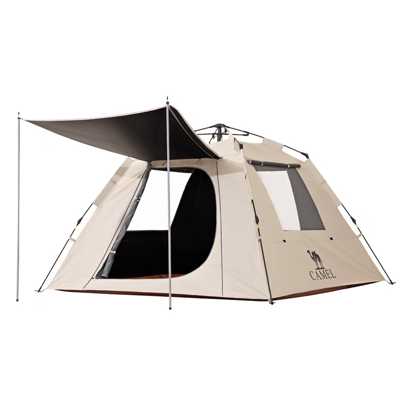 CAMEL Tent Outdoor Camping Portable Foldable Quick-Open 3-4 Person Rainproof Picnic Sunshade Shelter