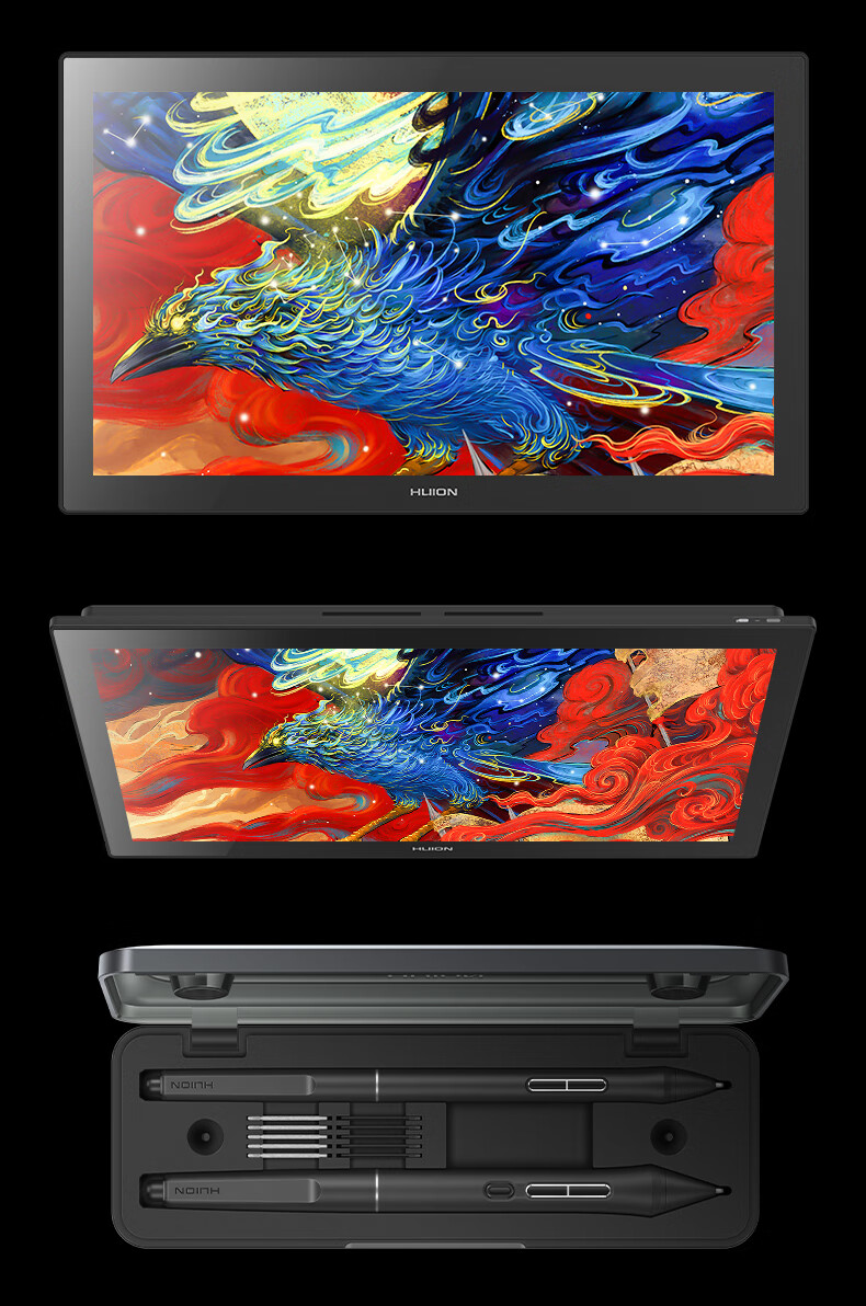 HUION Kamvas Pro27(4K) Smart Digital Display, Electronic Screen, Drawing Tablet, Computer Drawing And Writing Screen, LCD Drawing Board, Ten-Finger Touch Designer Drawing Tool 1