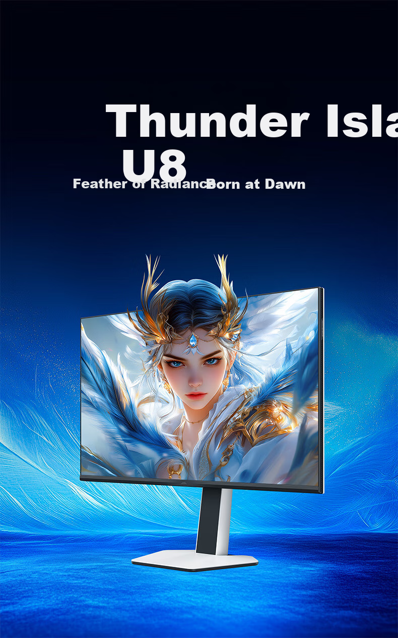 FFALCON 31.5-Inch 4K 165Hz 1400 Zone QD-MiniLED High Refresh Rate Gaming Monitor, Type-C 90W, Office Computer Display R32U81 1