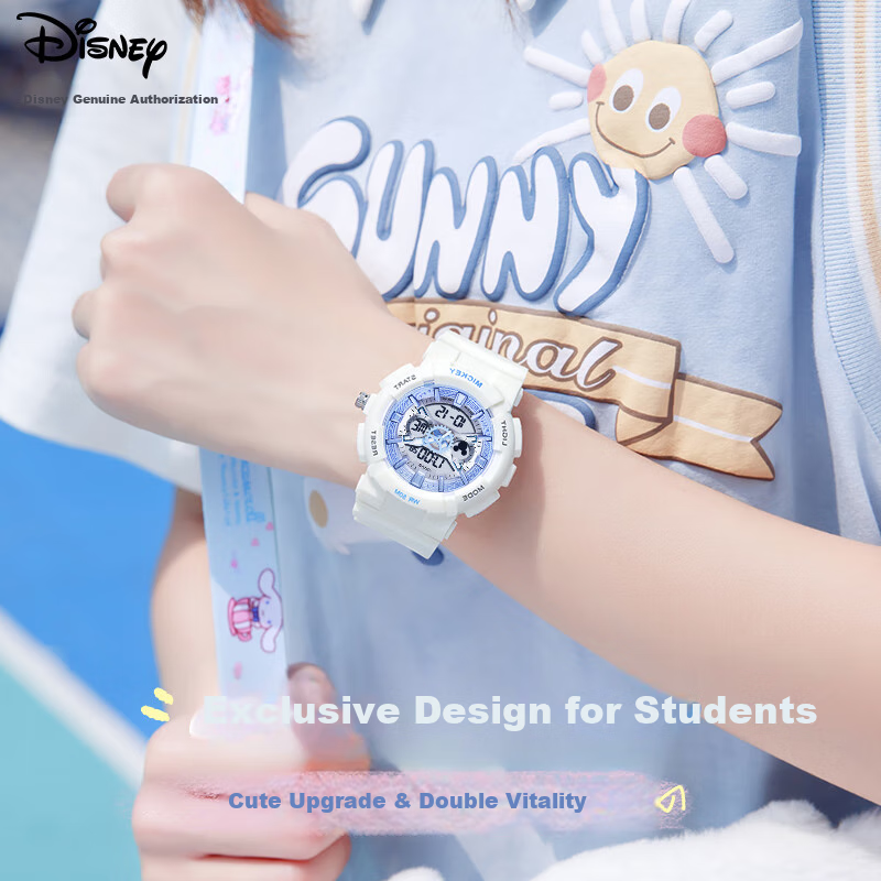 Disney Sports Watch for Girls, Multifunctional Electronic Watch for Primary And Middle School Students, Trendy Waterproof Watch, Birthday Gift 2