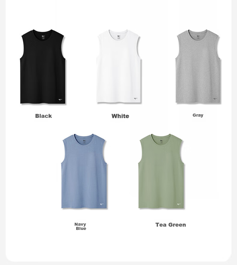 SEPTWOLVES [100% Cotton Soft Comfortable] Wide Shoulder Tank Top for Men, Pure Cotton Undershirt Sleeveless T-Shirt, Sports Fitness Vest Sweat Shirt 11