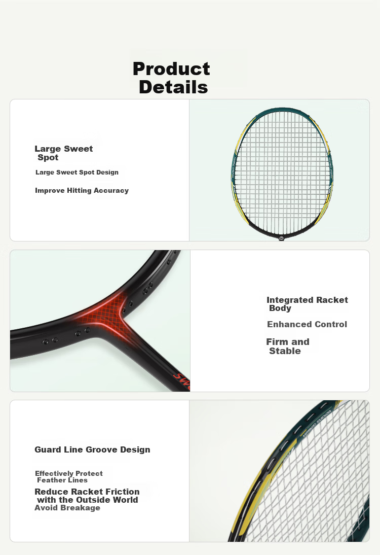 JD Original Full Aluminum Frame Badminton Racket, Li Ren 500 Pro Pair Set, Includes 6 Durable Shuttlecocks 9