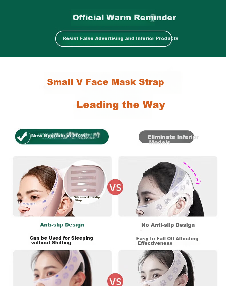 Chuxian Face Mask Lifting and Firming Magic Sculpting Headgear Double Chin Nasolabial Fold Facial Bandage Sleep Face Sculpting V-Line Mask 4