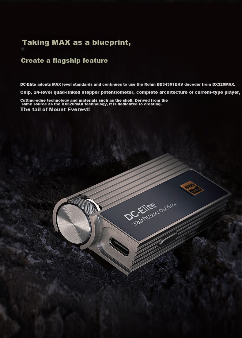IBasso DC-Elite Balanced Decoder Headphone Amplifier with 4.4mm Balanced, 3.5mm Plug, Type-C Port, Replaceable Cable, HIFI Portable Android Computer Small Tail Adapter Cable 3
