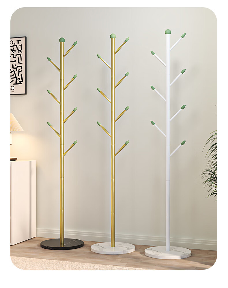 Jialiren Bedroom Coat Rack Floor-Standing Indoor Simple Vertical Bag Hanger Clothes Storage Rack Premium Entryway 2