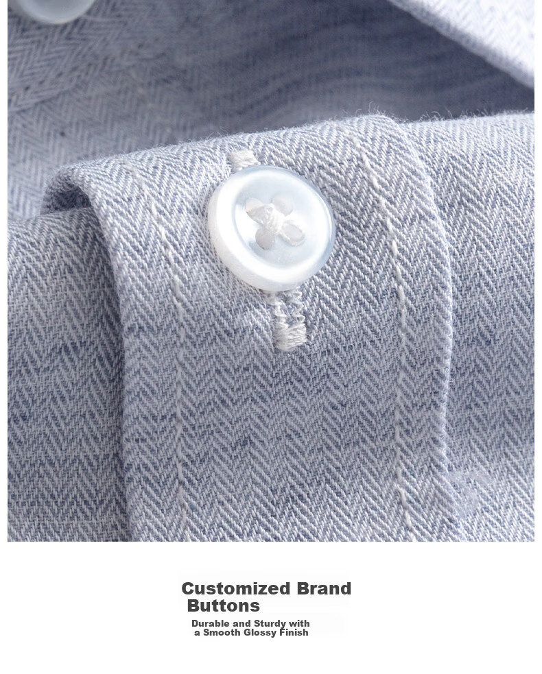 FIRS Linen Blend Short-Sleeve Shirt for Men, Summer Casual Business Lightweight Cool Cotton-Linen Blouse, Light Gray, Size 43 6