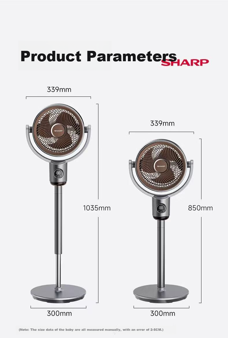 Xiapu Fengjingling Air Circulation Fan, Electric Fan, Floor Fan for Home And Bedroom Use, High Wind Power, Quiet Operation, Self-Cleaning, First-Class Energy Efficiency, Oscillating Electric Fan PJ-CD433A 20