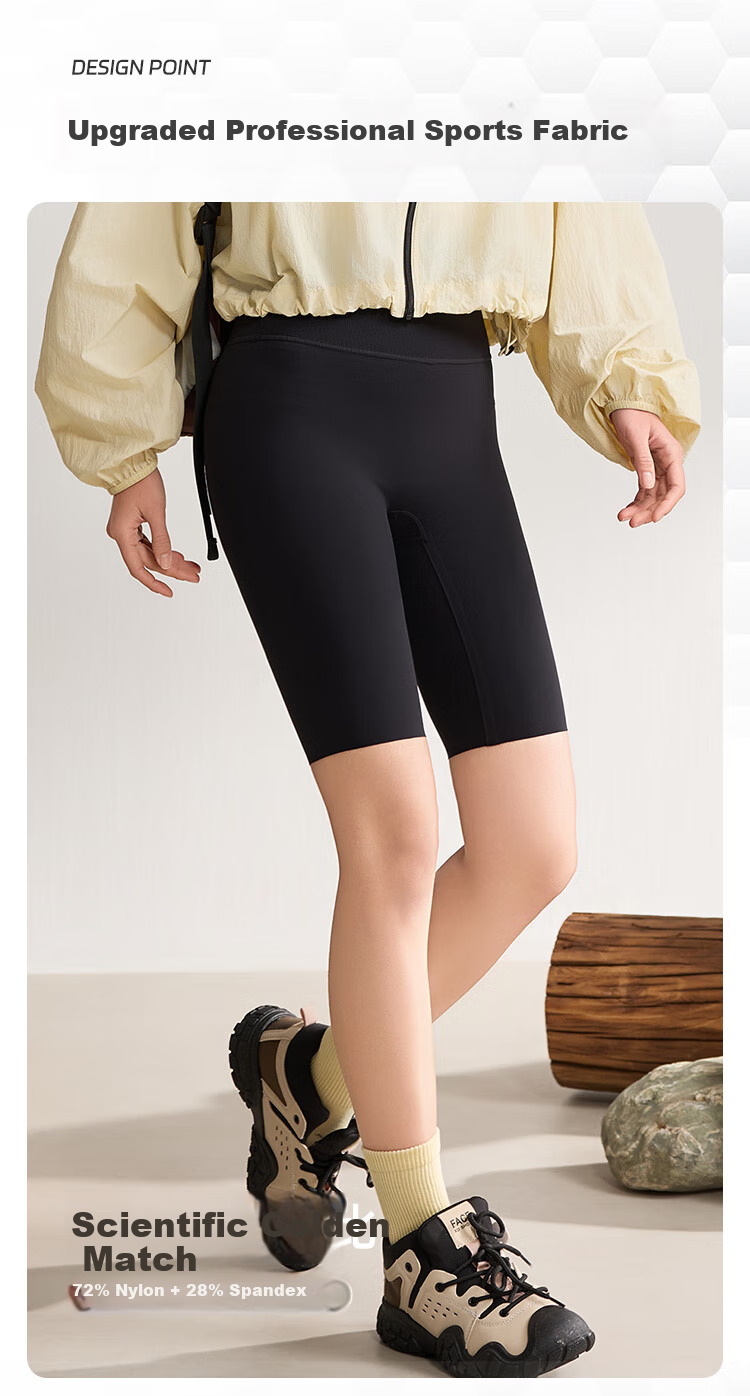 I'd Five-Minute Yoga Pants for Women, 2026 Summer Thin Style, Pressure-Elastic Seamless, for Outdoor Wear, Running, Fitness, Sports, Cycling Shorts 6