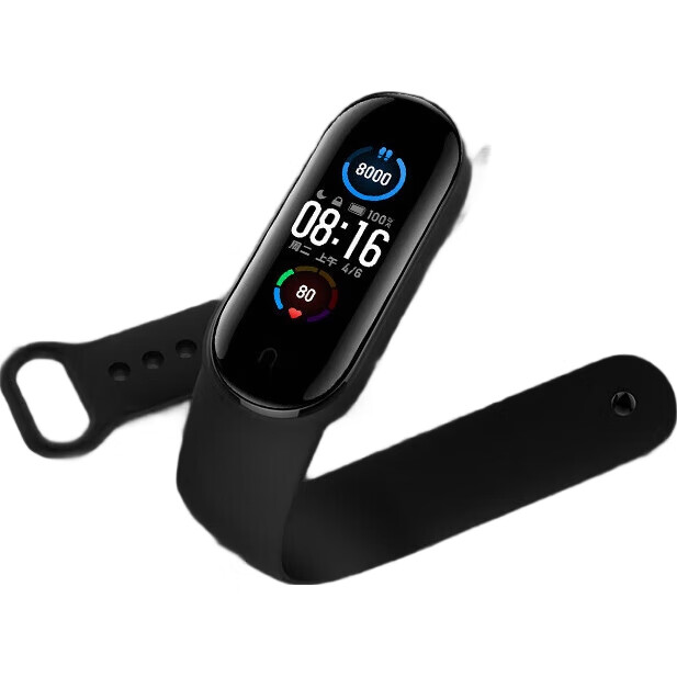 Ремешок CHENSONG для Xiaomi Band 5/6/7/NFC, спортивный силиконовый ремешок для умных часов, черный