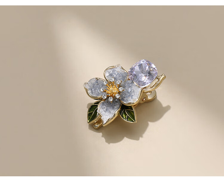 CHIMERA Starry Floral Side Bang Hair Clip with Gentle Flower Design, Jaw Clip Hairpin, Hair Accessory for Women, Birthday Gift 11