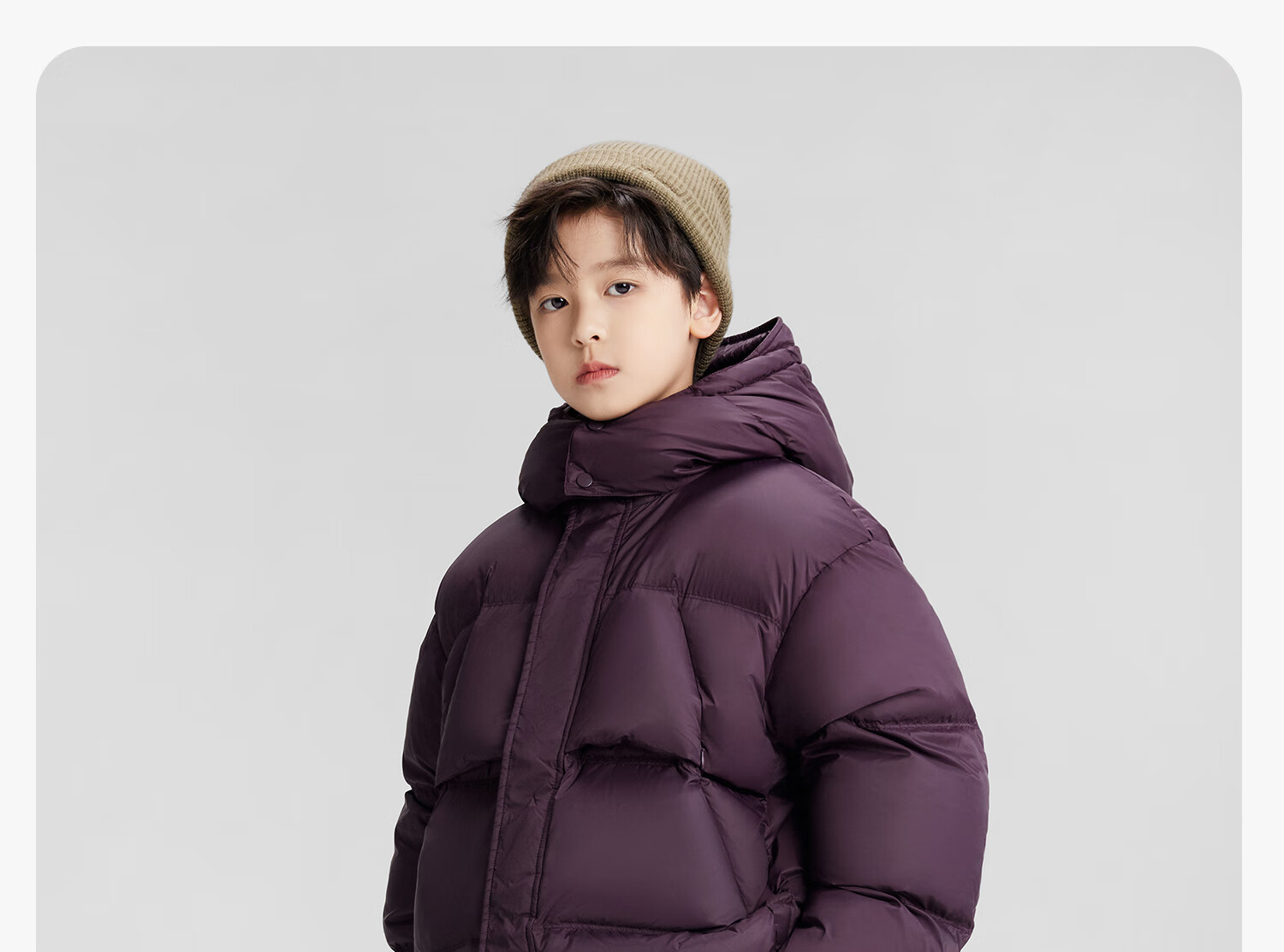 Zuo Xi Boys' Winter Down Jacket New Warm Children's Three-Proof Hooded Puffer Coat Red 140 New Year Outfit 41