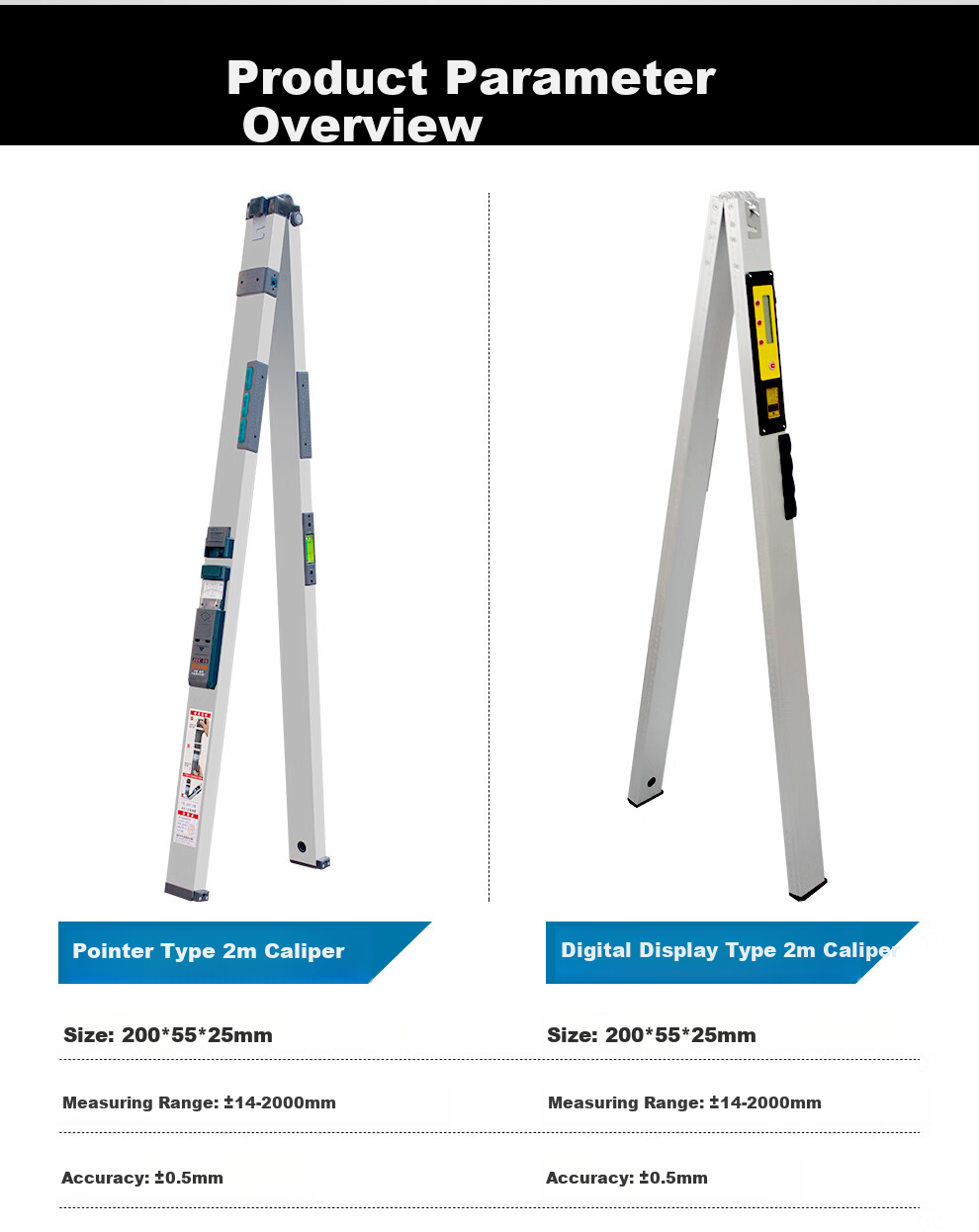 Huachang High-Precision Aluminum Alloy Straightedge, 2 Meters Long, Vertical Inspection Multi-Functional Level, Engineering Acceptance Tool for House Inspectio 3