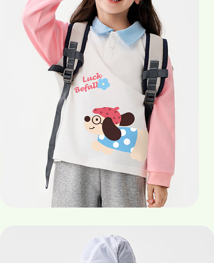 Badibadi Infant And Toddler Girls' Pure Cotton Long-Sleeve T-Shirt with Raglan Sleeves, Versatile Comfortable Base Layer, Pink, Colorful Dogs, Size 80 9