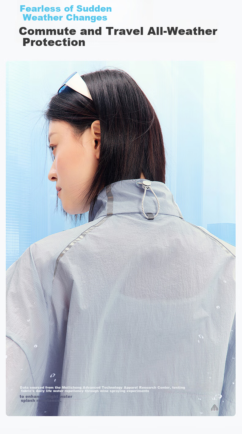 Meilicheng Sun Protection Clothing, UV-Resistant Sunscreen Jacket, Unisex Blocky Style, Protective Outerwear 007, Purple (Top), 2XL 6