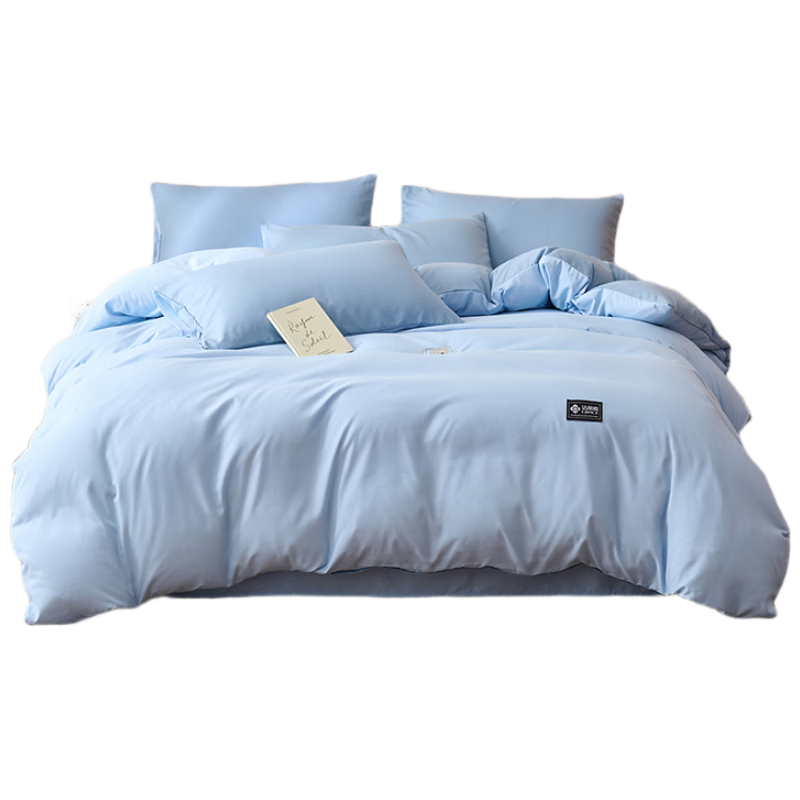 Grace 10A Antibacterial Skin-Friendly Three-Piece Set for 0.9/1.2 Meter Bed, Including Duvet Cover, Bed Sheet, And Pillowcases, 150*200cm