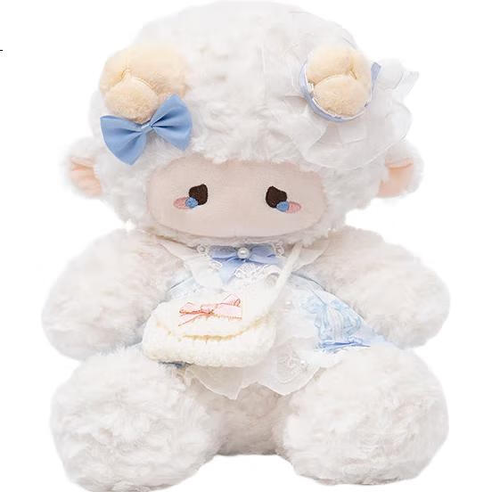 Мягкая игрушка Zeouji "Puff Lamb" Пушистый ягненок, подарок на День святого Валентина, милый плюшевый зверек для девочек