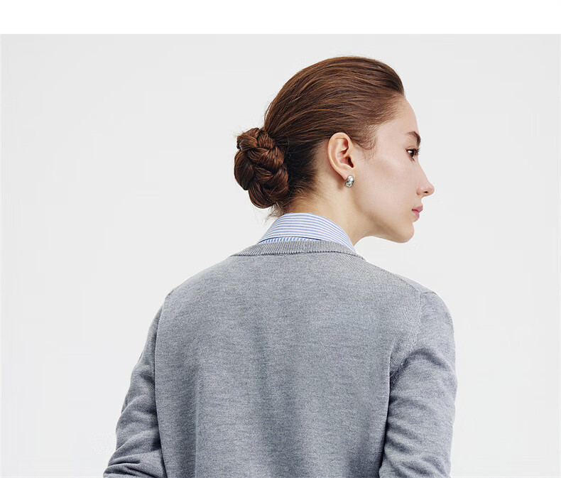 Navy Sail Italy Women's Soft Touch Crew Neck Knit Cardigan Classic Sweater Jacket 2334092061 Blue S 24