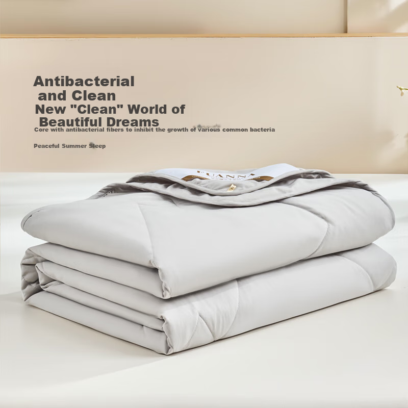 FUANNA × JINGDONG Custom Summer Cooling Quilt, Single-Person Washable Air Conditioning Blanket, Antibacterial Thin Quilt, Approximately 2.6 Jin (1.3 Kg), 203×229cm