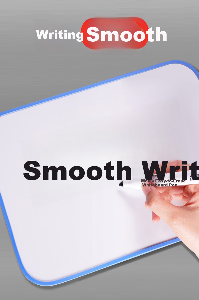 Snowhite Whiteboard Marker Set with Thick Tip, Erasable, Smooth Writing, Durable And Long-Lasting. Office Supplies, Stationery for Meetings, Teachers' Training. Black, 10 Pieces/box, WB568 6