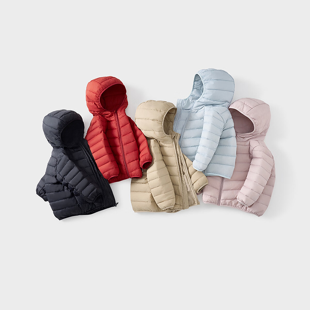 TONGTAI Baby Down Jacket Winter Infant Hooded Duck Down Coat Children's Three-Proof Outerwear Red 110cm