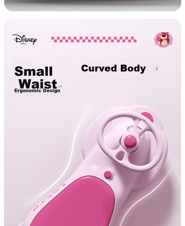 DISNEY Children's Twist Car for Ages 1-3 Anti-Rollover Baby Ride-On Car Adult-Friendly Two-Seater Birthday Gift 15