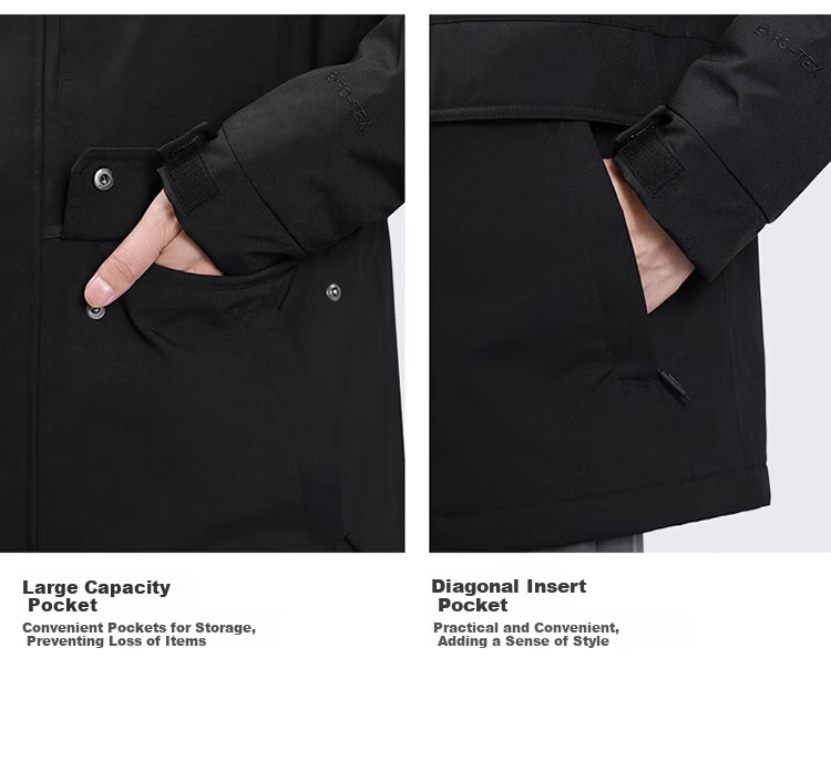 CAMEL Padded Windbreaker Jacket for Men And Women, Hard Shell Coat, Windproof And Waterproof, Tibet Padded Outerwear, Mountaineering Clothing A24CF04677 30