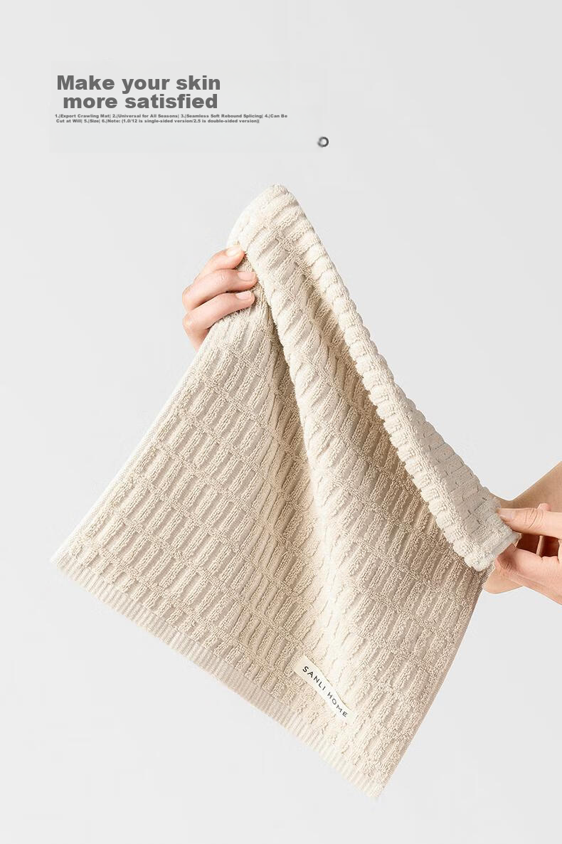 Sanli Class A Xinjiang Cotton Square Towels, 4 Pieces, Pure Cotton Soft Absorbent Face Washing Sports Small Towels for Men And Women, 33*33cm 11