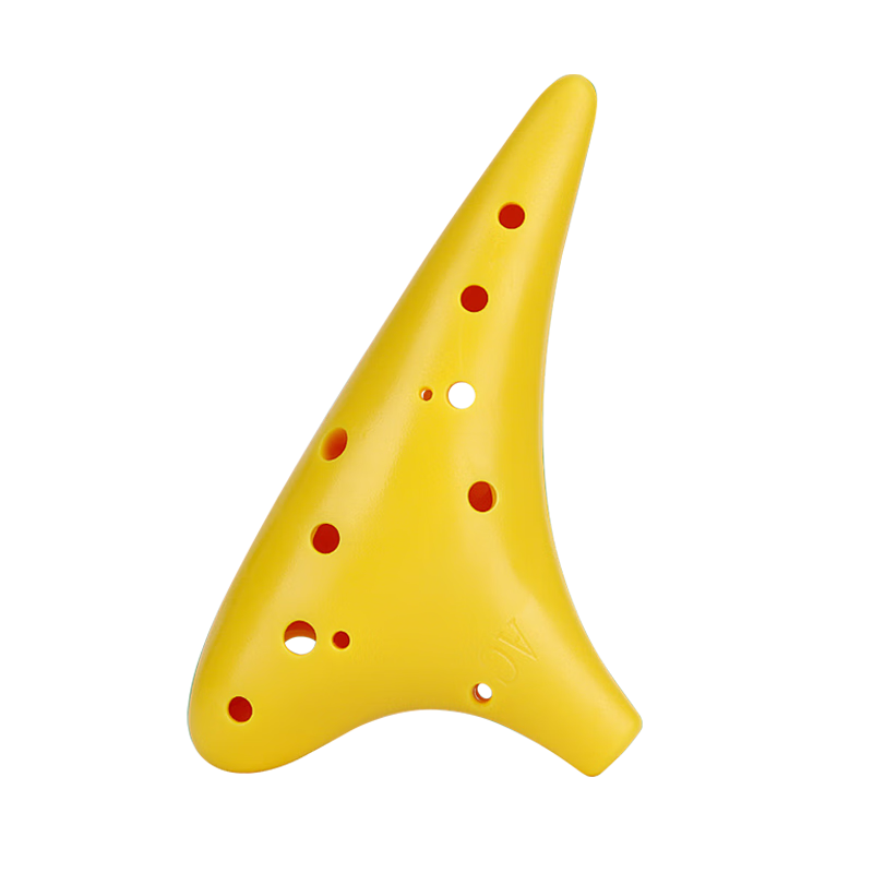 Acacia Bird 12-Hole AC Resin Ocarina Durable Student Performance Ocarina Yellow