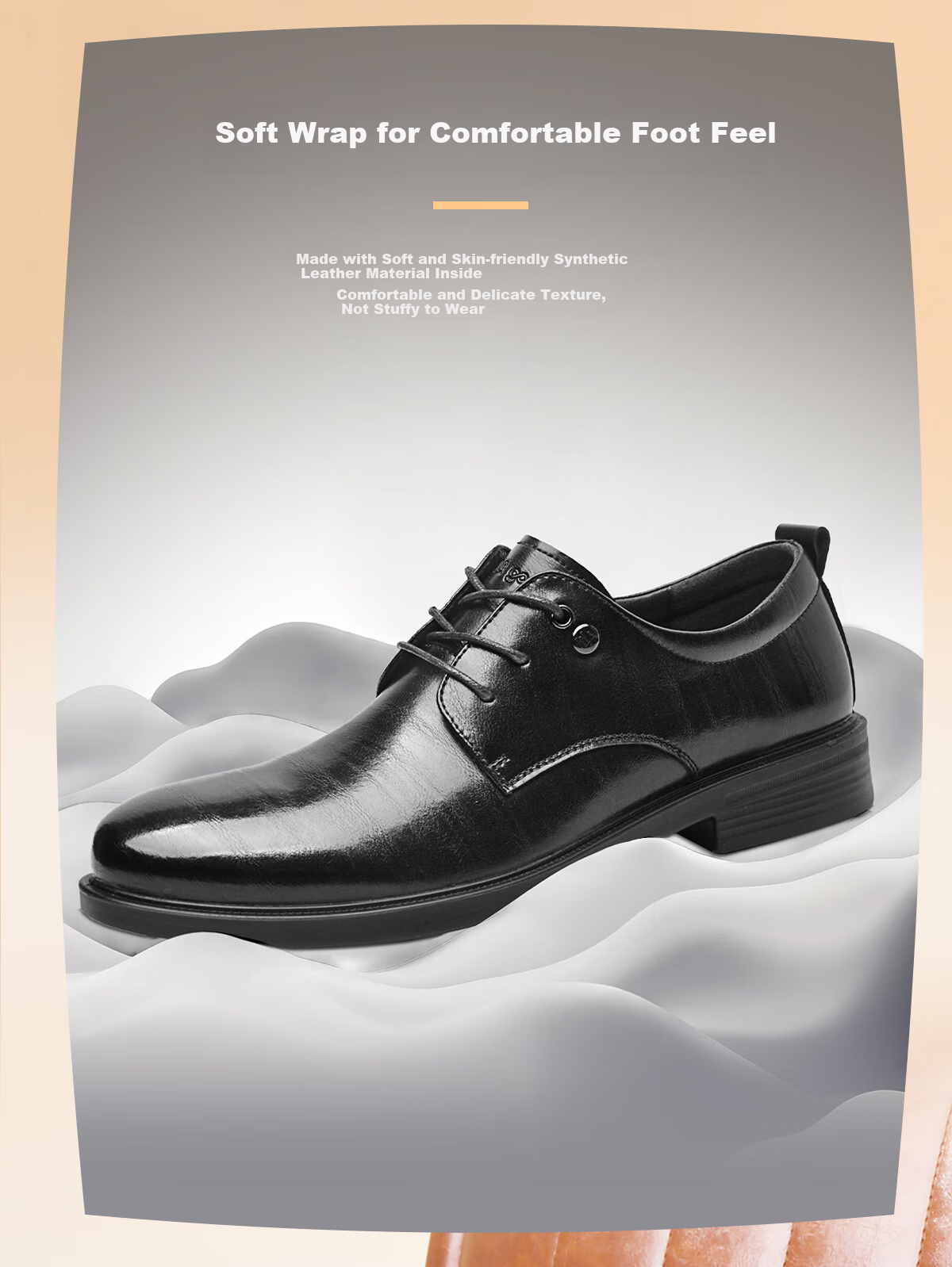 HLA Men's Leather Shoes, Business Formal Derby Shoes for Autumn And Winter, HAAPXM3EBH164, Brown Height-Increasing Style, Size 39 2