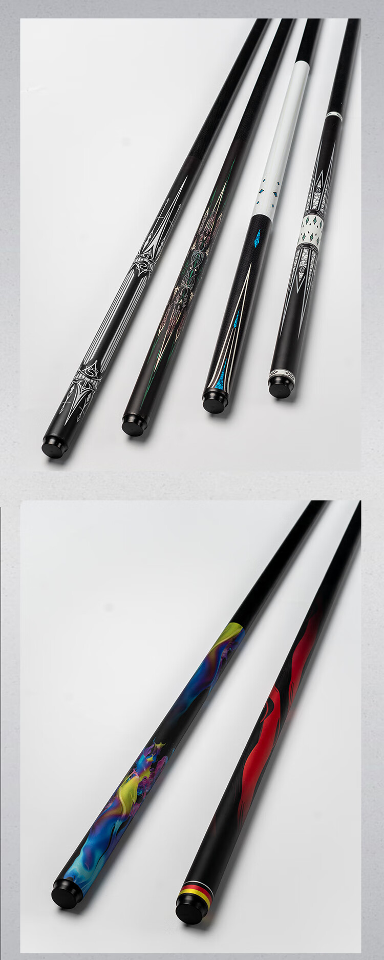Jinnan Billiard Cue Self-operated Standard Cue Small Tip Cue Chinese Black 8 Snooker Cue TuoJie 10.5mm Jingcang Fast Delivery 1