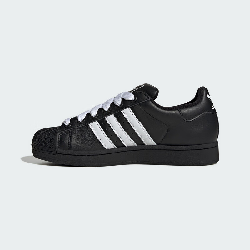 Adidas Trefoil Series, Men's And Women's Shoes, SUPERSTAR II Casual Shoes KK4474, Black, Size 38 2