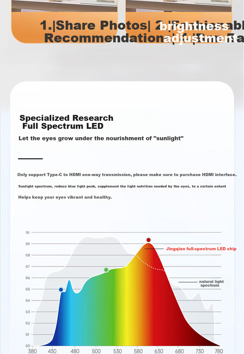 Jingqian Desk Lamp with Eye Protection, Full Spectrum Reading Light for Children And Students, Rechargeable Lamp for Study And Writing, Suitable for Dormitory And Desk Use 13