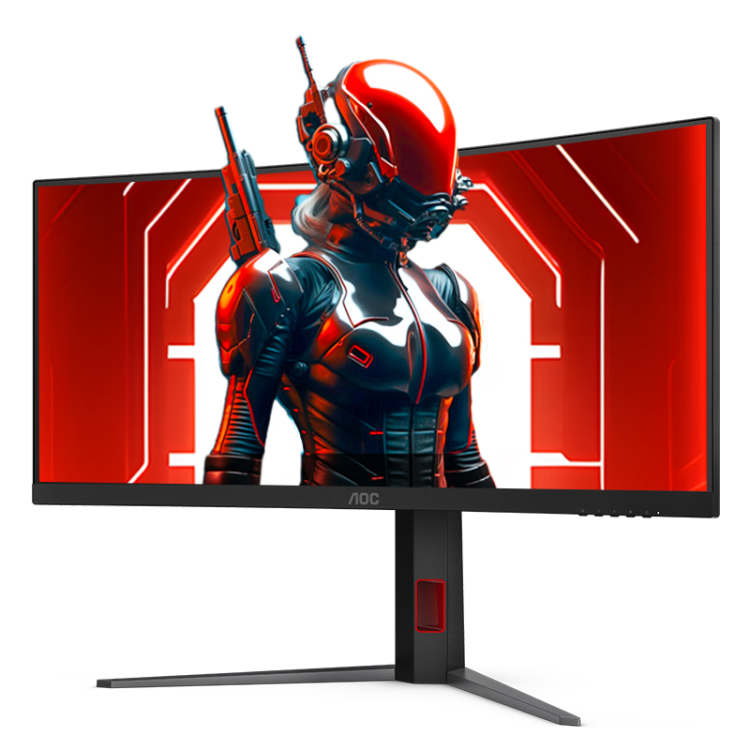 AOC 34-Inch WQHD, 240Hz Fast LCD, 1ms Response Time, HDR400, Factory Color Calibration, 1500R Curved Ultrawide Screen, Gaming Monitor Zeus Shield CU34G4Z