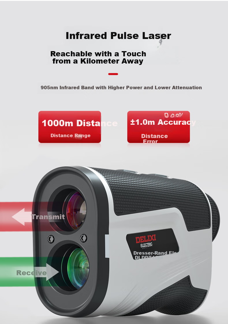 DELIXI ELECTRIC Laser Rangefinder Binoculars for Outdoor Golf Ranging, Home Use, And Engineering Applications, 1000m Range 5