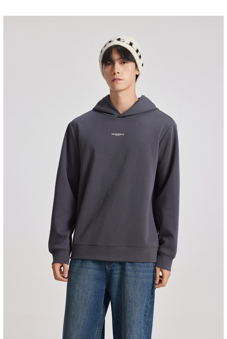 Meters Bonwe Hooded Sweatshirt, Unisex Style for Spring, New Trendy Cool Versatile Casual Couple Outfit Top 9