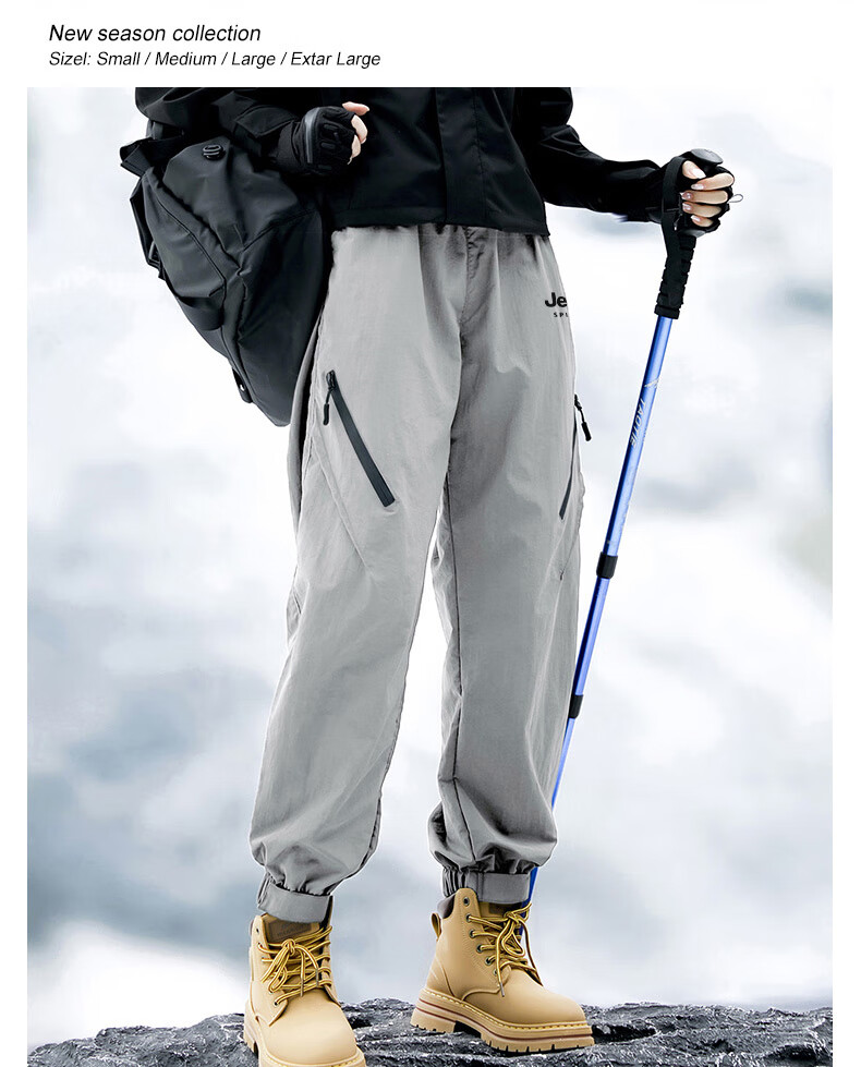 JEEP Men's Tactical Pants, Waterproof And Windproof, Loose-Fitting, Breathable, for Outdoor Hiking And Mountain Climbing, Coffee Color, 4XL 10
