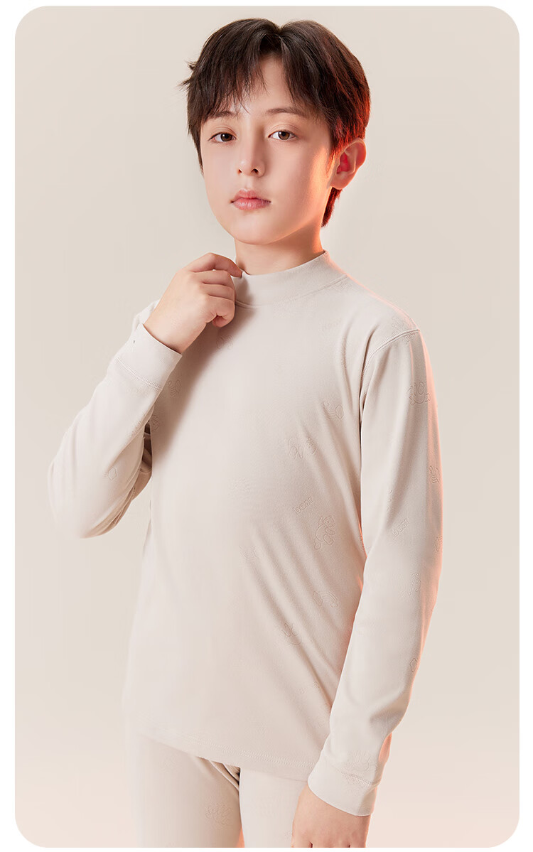 Dingguagua Children's Thermal Underwear Set Boys Autumn Winter Long Johns Pajamas for Boys and Teens 2