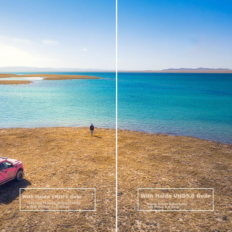 Haida PROII MC Variable ND Filter 58mm VND 1.5-5 шагов, регулируемый нейтральный фильтр для камер Canon, Nikon, Sony, Fuji