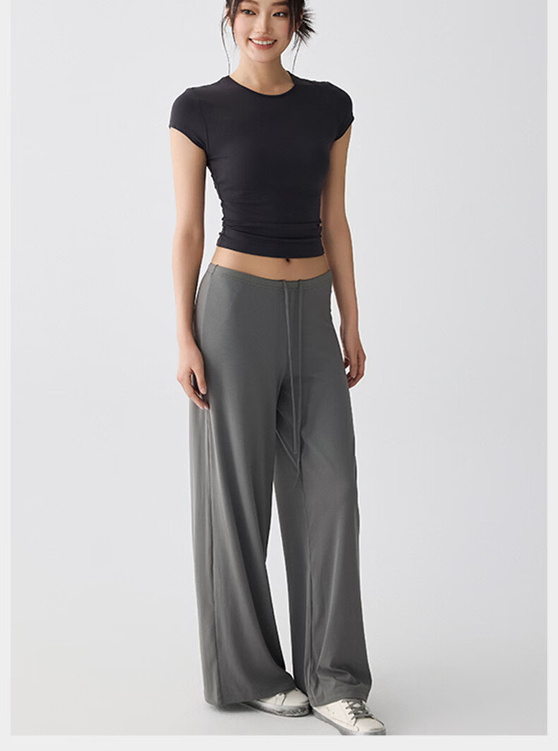 XUEXIMAN New Straight Loose Yoga Pants Cool Running Wide-Leg Sports Professional Training Fitness Pants Summer Thin 16