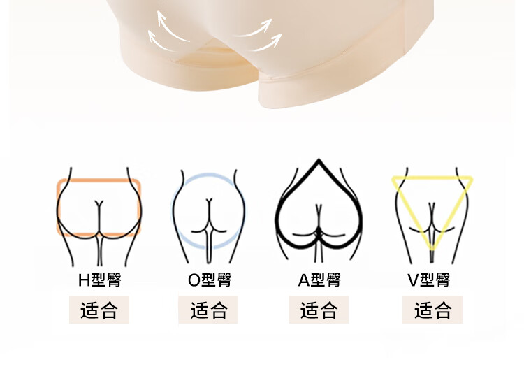 Langsha High-Waist Cotton Women's Boxer Briefs 10A Antibacterial Extended Crotch 50S Cotton Tummy Control Four-Point Underwear 5