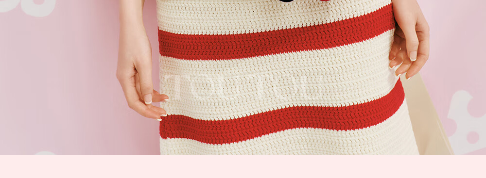 Toutou Birthday Gift, HelloKitty Shoulder Bag, Sanrio Waffle Bag, Red Hello Kitty Zodiac Year Souvenir 26