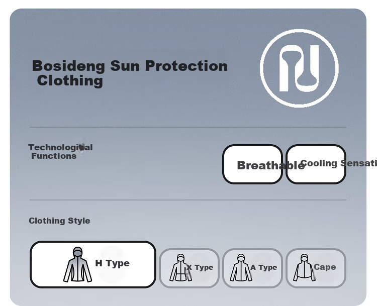 BOSIDENG Men's Summer Outdoor Ice Silk Fishing Sun Protection Jacket UV Resistant Color Block Breathable Cooling Coat 1