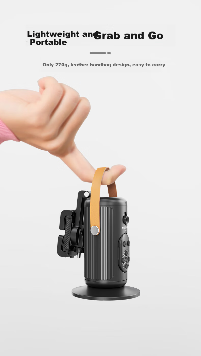 NEEWER 2025 New Smartphone Gimbal Follow-Up Device, Face Tracking Handheld Selfie Stick, 360-Degree Rotation Anti-Shake Three-Axis Gimbal, TikTok Live Streaming Equipment Complete Set for Selfie Recording And Vlog 12