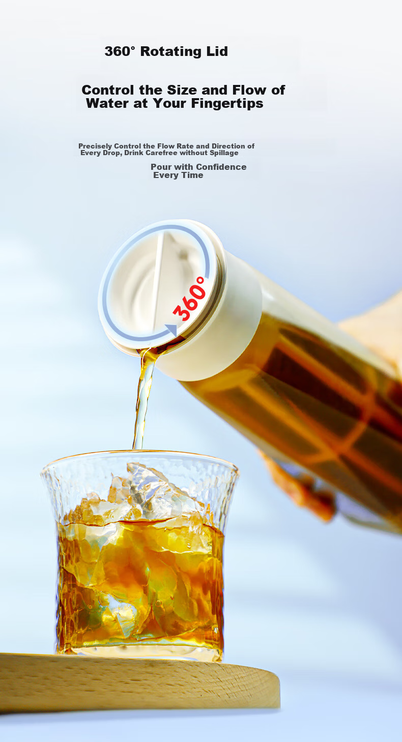Hero Fanjing Cold Brew Bottle, Cold Brew Coffee Maker with Filter, Cold Water Pitcher, Tea Infuser, Cold Brew Ice Drip Pitcher, Diamond Mirror Versio 8