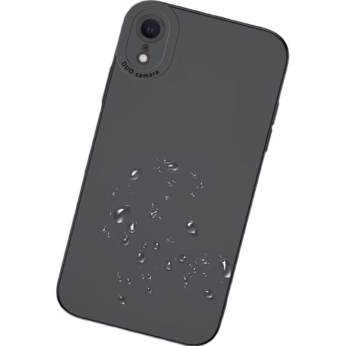 Чехол HOLDZU для Apple iPhone XR, силиконовый, противоударный, защита камеры, ультратонкий, графитовый черный