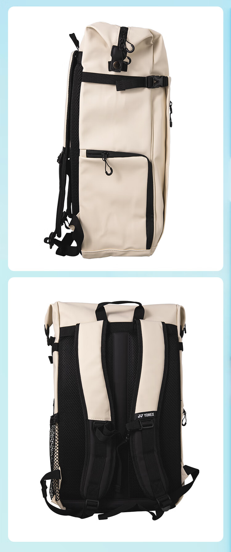 YONEX Badminton Bag, Fashionable Collaboration Edition, Large Capacity Backpack, Sports Rucksack BA325CR Sky Blue 7