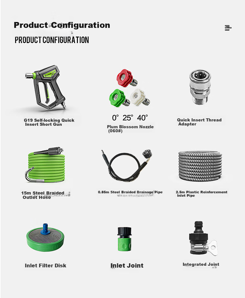 LUTIAN Commercial Industrial Car Wash Machine, High-Power High-Pressure Water Pump, Powerful Cleaning Machine, 220V Flushing Water Gun, Giant Wave PRO 14