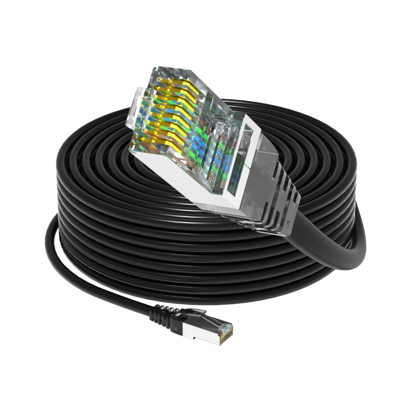 BOSENDE Outdoor Ethernet Cable Cat5e Gigabit 50 Meters, Surveillance Camera Network Cable for Home Use, Waterproof, Sunproof, Cold-Resistant with RJ45 Connector, Cat5 Unshielded Network Cable BSD-CPY5